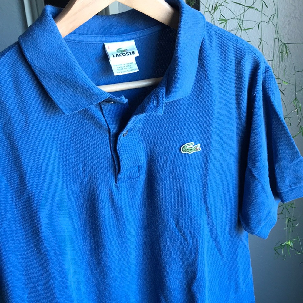 Lacoste Men’s Classic Blue Short-Sleeve Polo